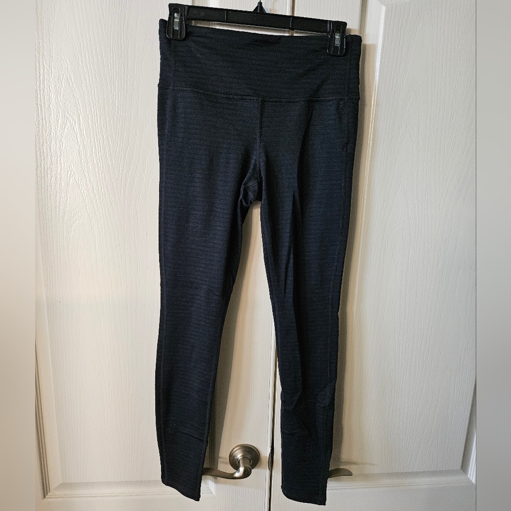 Athleta chaturanga tight, black stripe, small